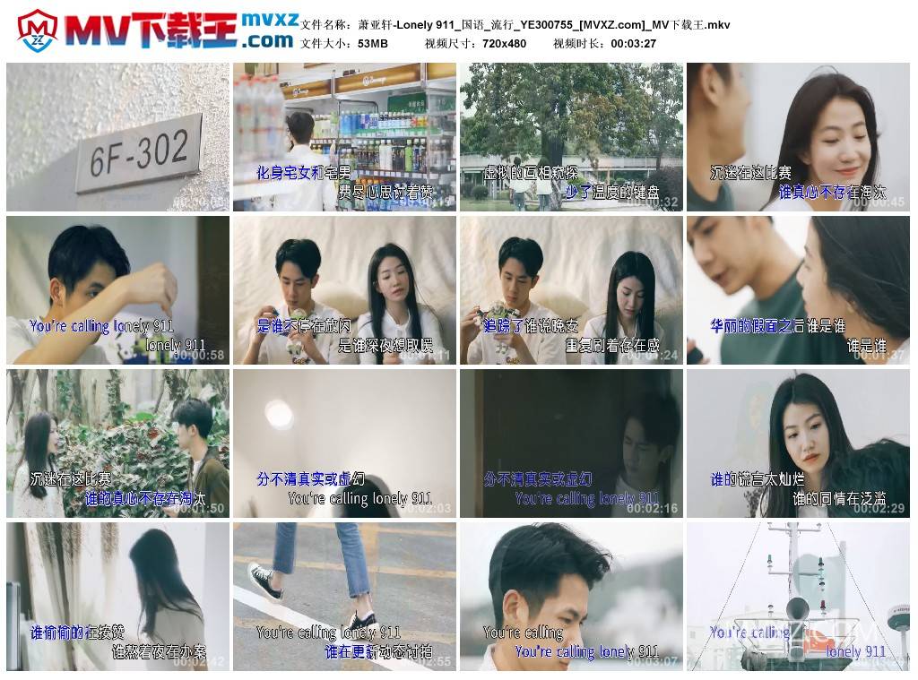 萧亚轩-Lonely 911_国语_流行_YE300755